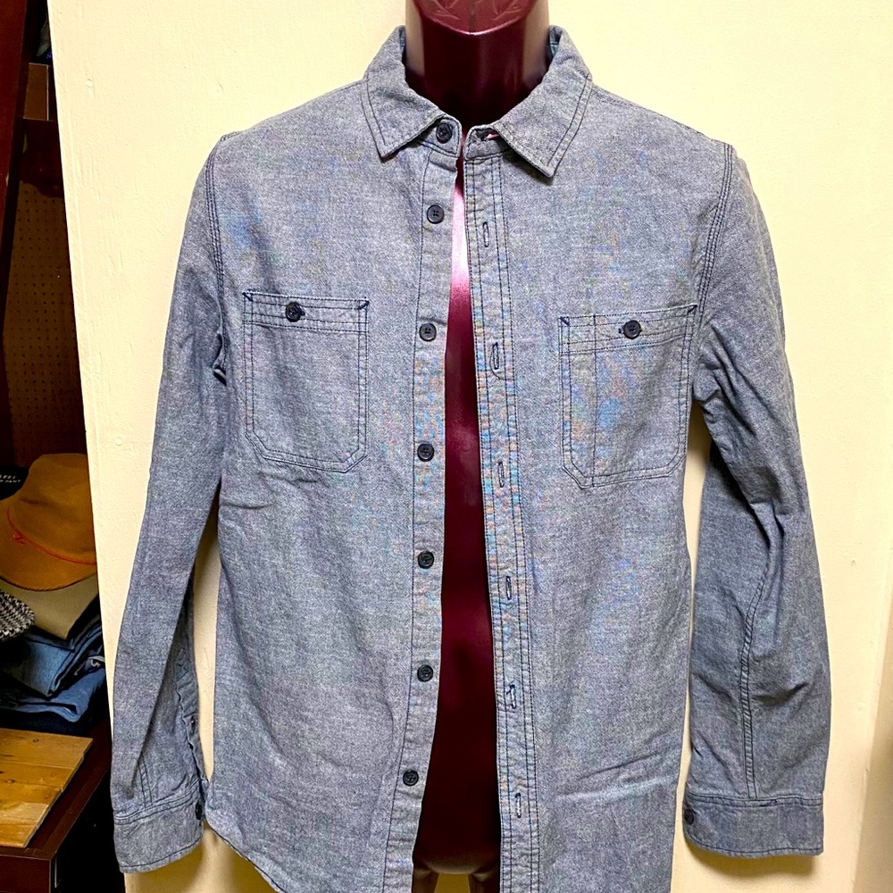 Modern amusement chambray shirt